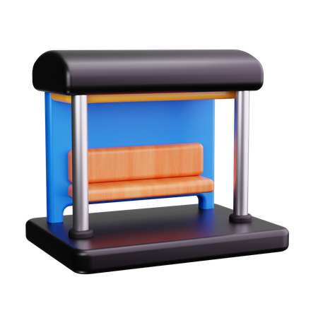 Station de bus  3D Icon