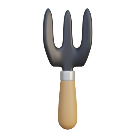 Garfo de jardim  3D Icon