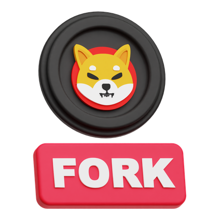 Garfo Shiba Inu  3D Icon