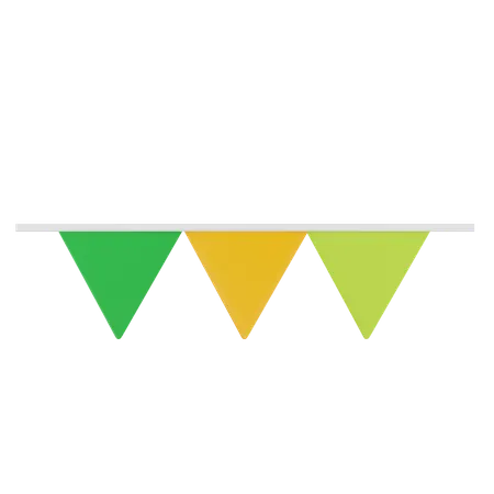 Garland Flags  3D Icon