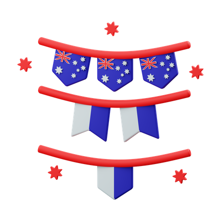 Garlands  3D Illustration