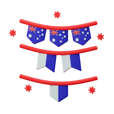 Garlands  3D Illustration