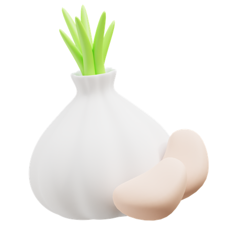 Garlic  3D Icon