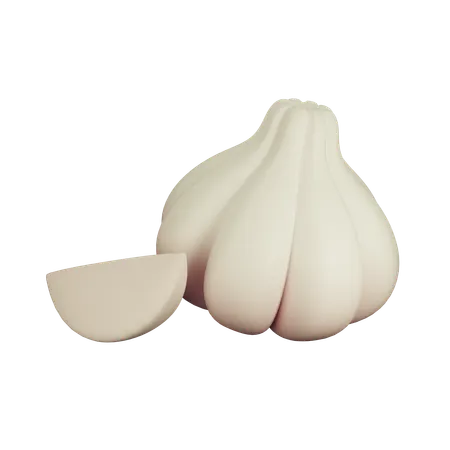 Garlic  3D Icon