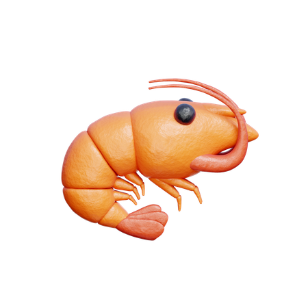 Garnele  3D Icon