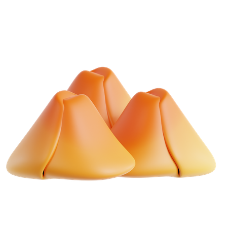 Garnelen-Samosa  3D Icon