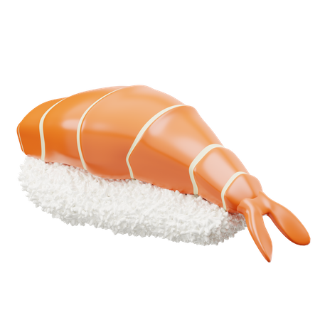 Garnelen-Sushi  3D Icon