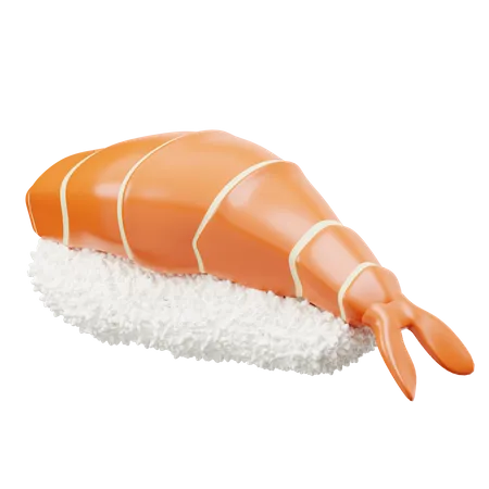 Garnelen-Sushi  3D Icon