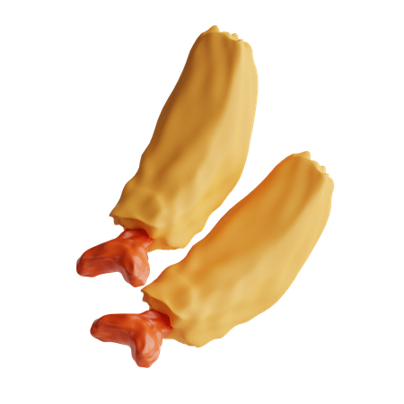 Garnelentempura  3D Icon