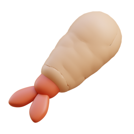 Garnelentempura  3D Icon