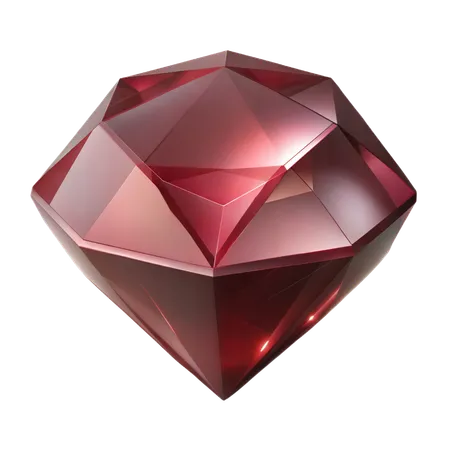 Garnet Gemstone  3D Icon