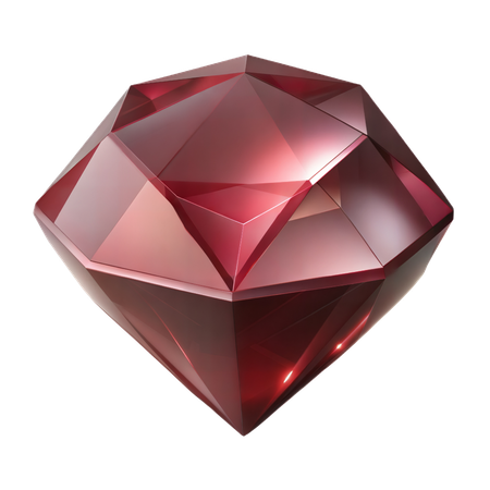 Garnet Gemstone  3D Icon