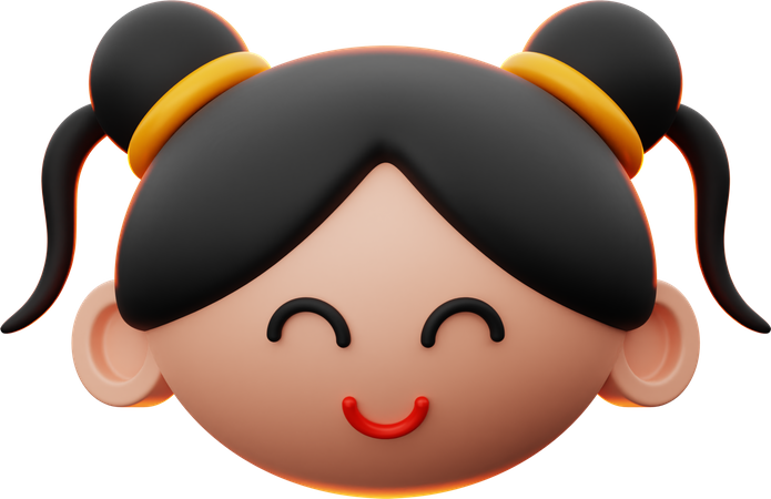 Menina chinesa  3D Icon