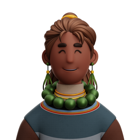 Garota de fantasia  3D Icon