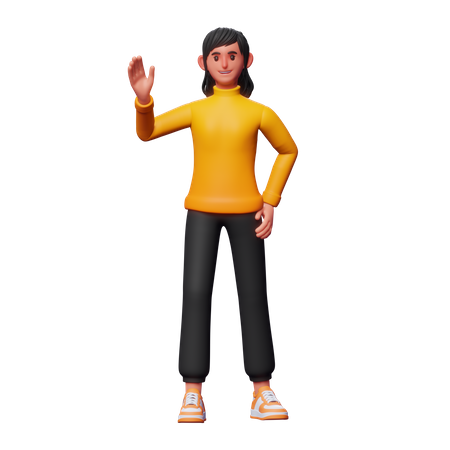 Garota diga oi  3D Icon