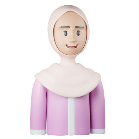 Garota islâmica  3D Icon