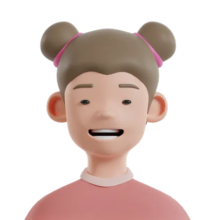 Criança feliz  3D Icon