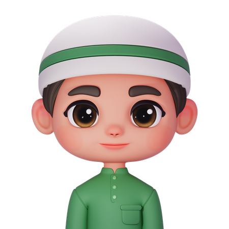 Garoto muçulmano  3D Icon
