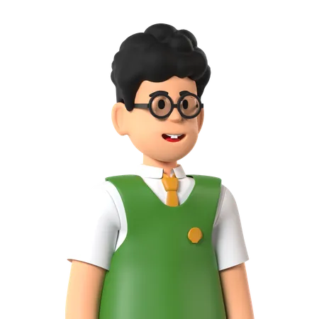 Garoto Nerd  3D Icon