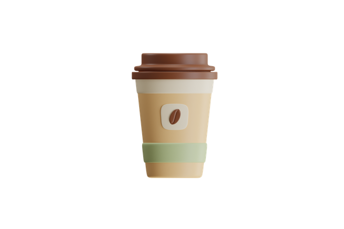 Garrafa de café  3D Icon