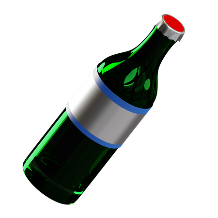 Garrafa de cerveja  3D Icon