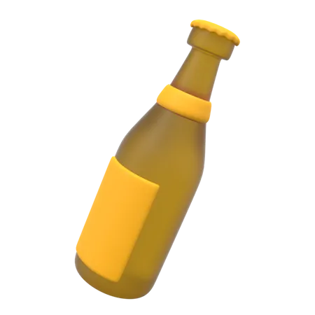 Garrafa de cerveja  3D Illustration