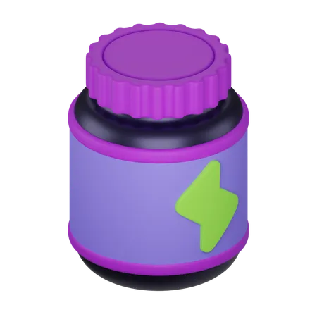 Garrafa de Proteína  3D Icon