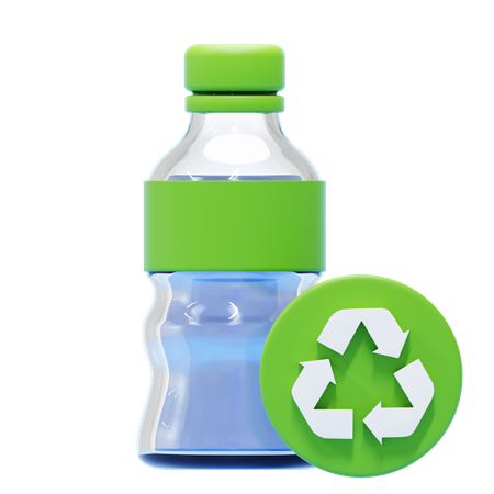 Reciclar garrafa  3D Icon