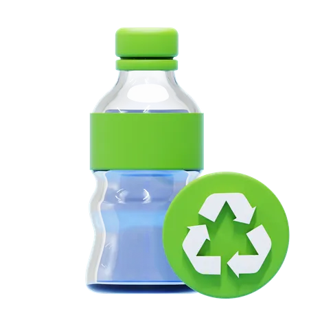 Reciclar garrafa  3D Icon