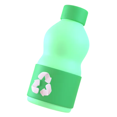 Reciclar garrafa  3D Icon