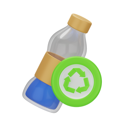 Reciclar garrafa  3D Icon