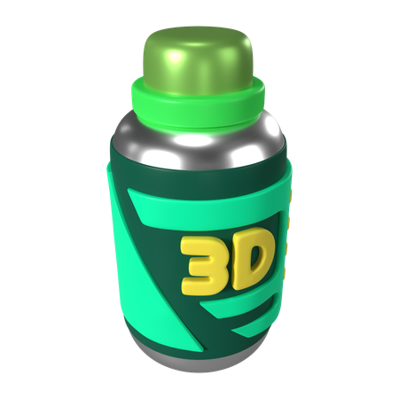 Garrafa de resina  3D Icon