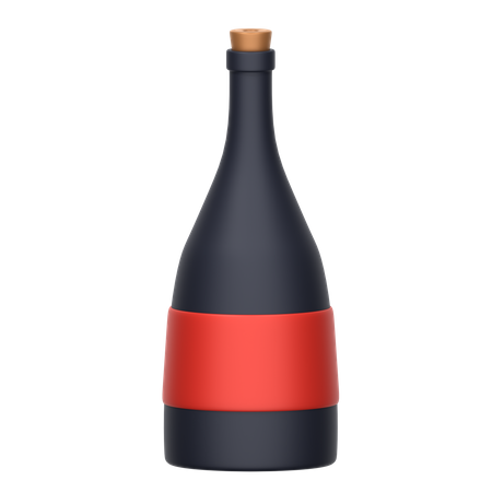 Garrafa de vinho  3D Icon