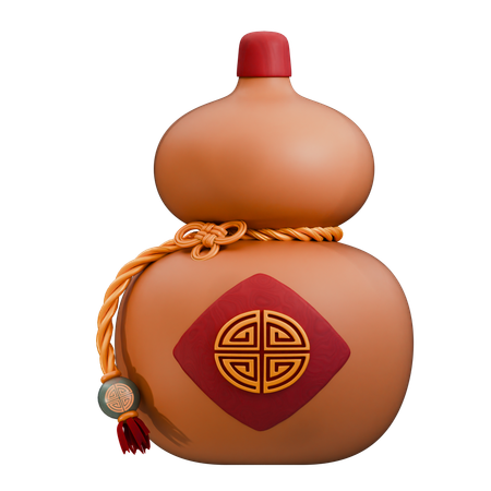 Garrafa de vinho chinesa  3D Icon