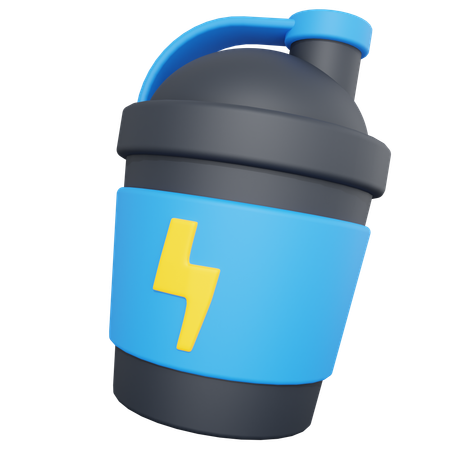 Garrafa de shake de proteína  3D Icon