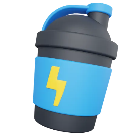 Garrafa de shake de proteína  3D Icon