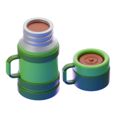 Garrafa térmica  3D Icon