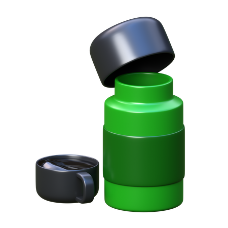 Garrafa térmica  3D Icon