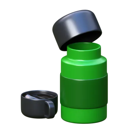 Garrafa térmica  3D Icon