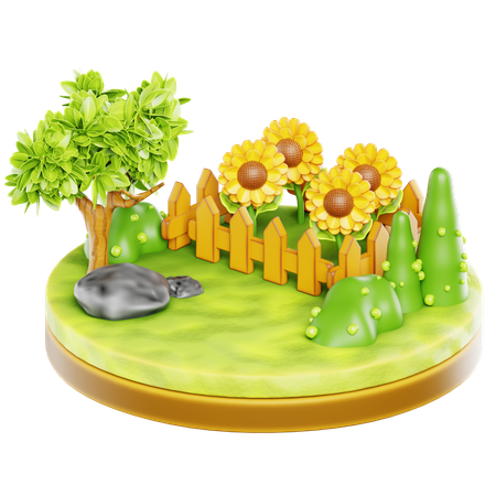 Garten  3D Icon