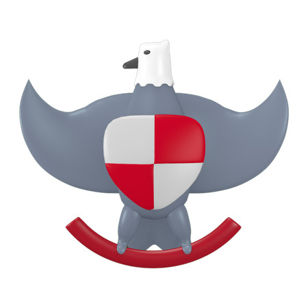 Garuda Pancasila  3D Icon