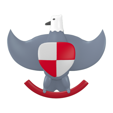 Garuda Pancasila  3D Icon