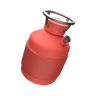 gas cylinder 3d illustration