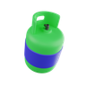 3d gas cylinder illustration