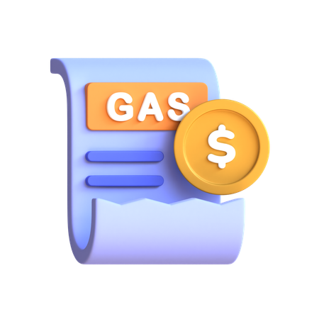 Gas bill payment  3D Icon
