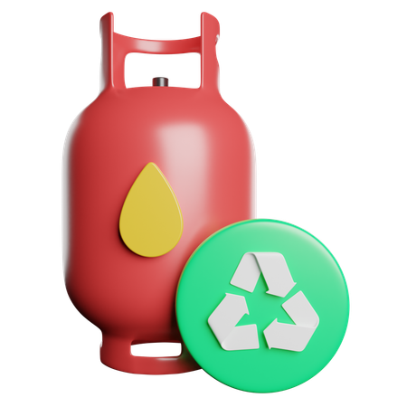 Gas Bottle  3D Icon