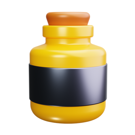 Gas Bottle  3D Icon