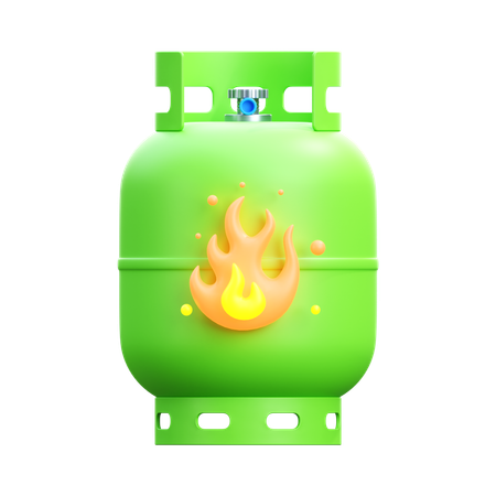 Gas Cylinder  3D Icon