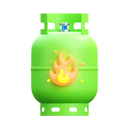 Gas Cylinder  3D Icon