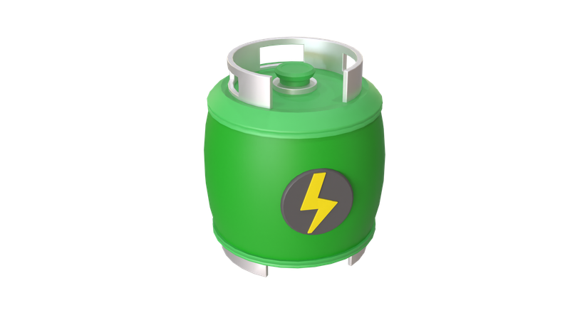 Gas Cylinder  3D Icon